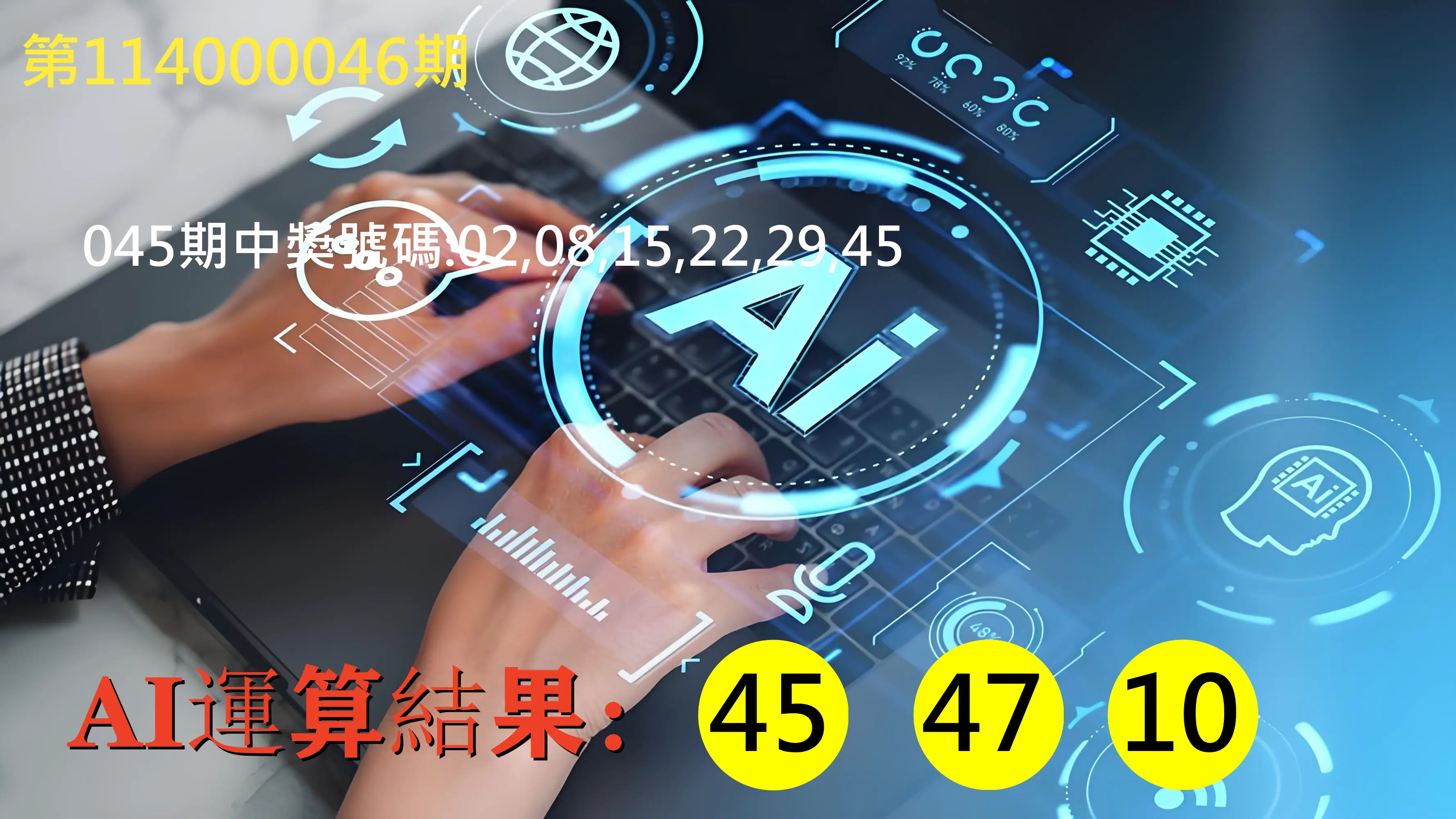 大樂透第114000046期AI運算3膽號