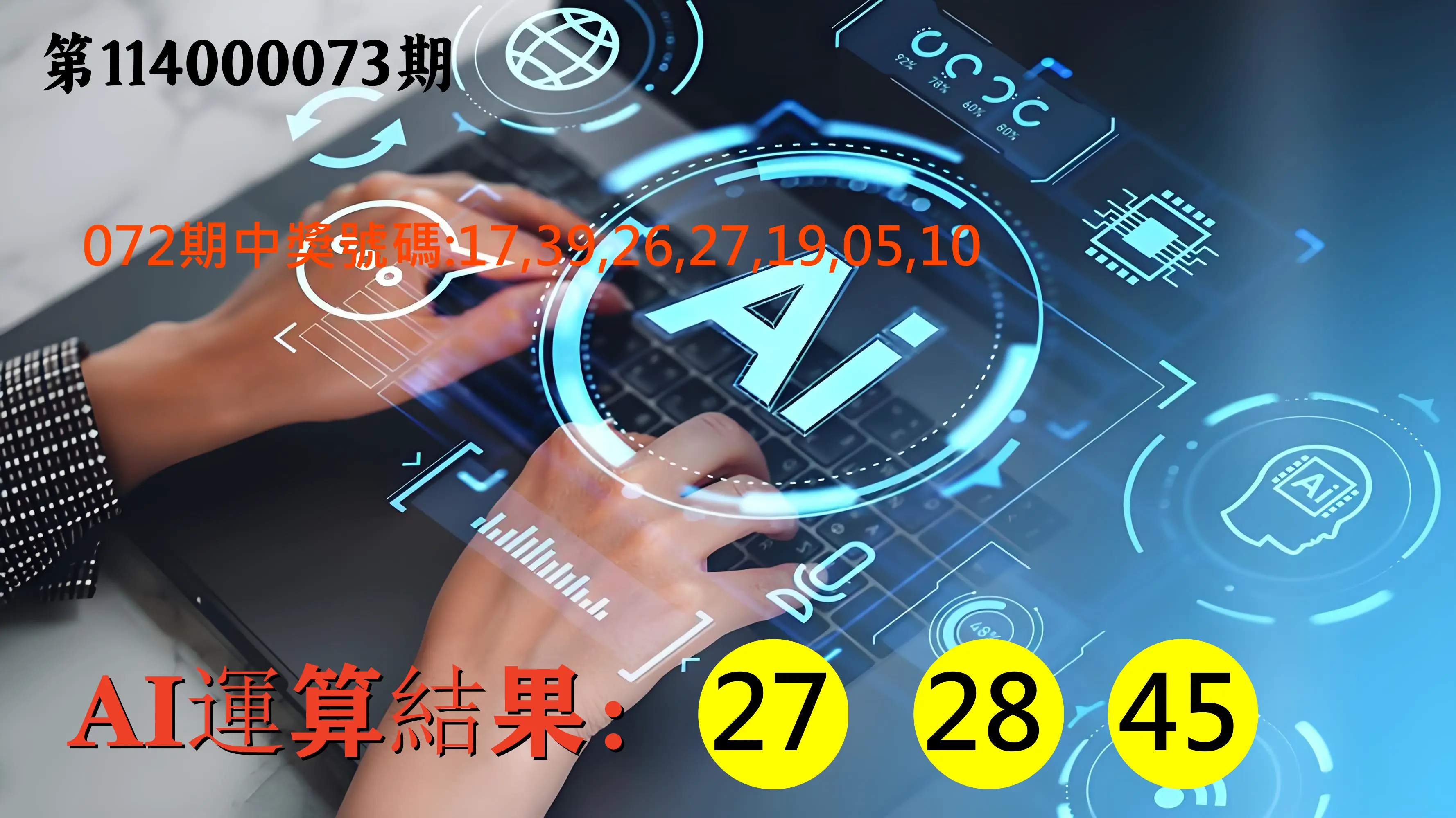 大樂透第114000073期(07/25)AI運算3膽號