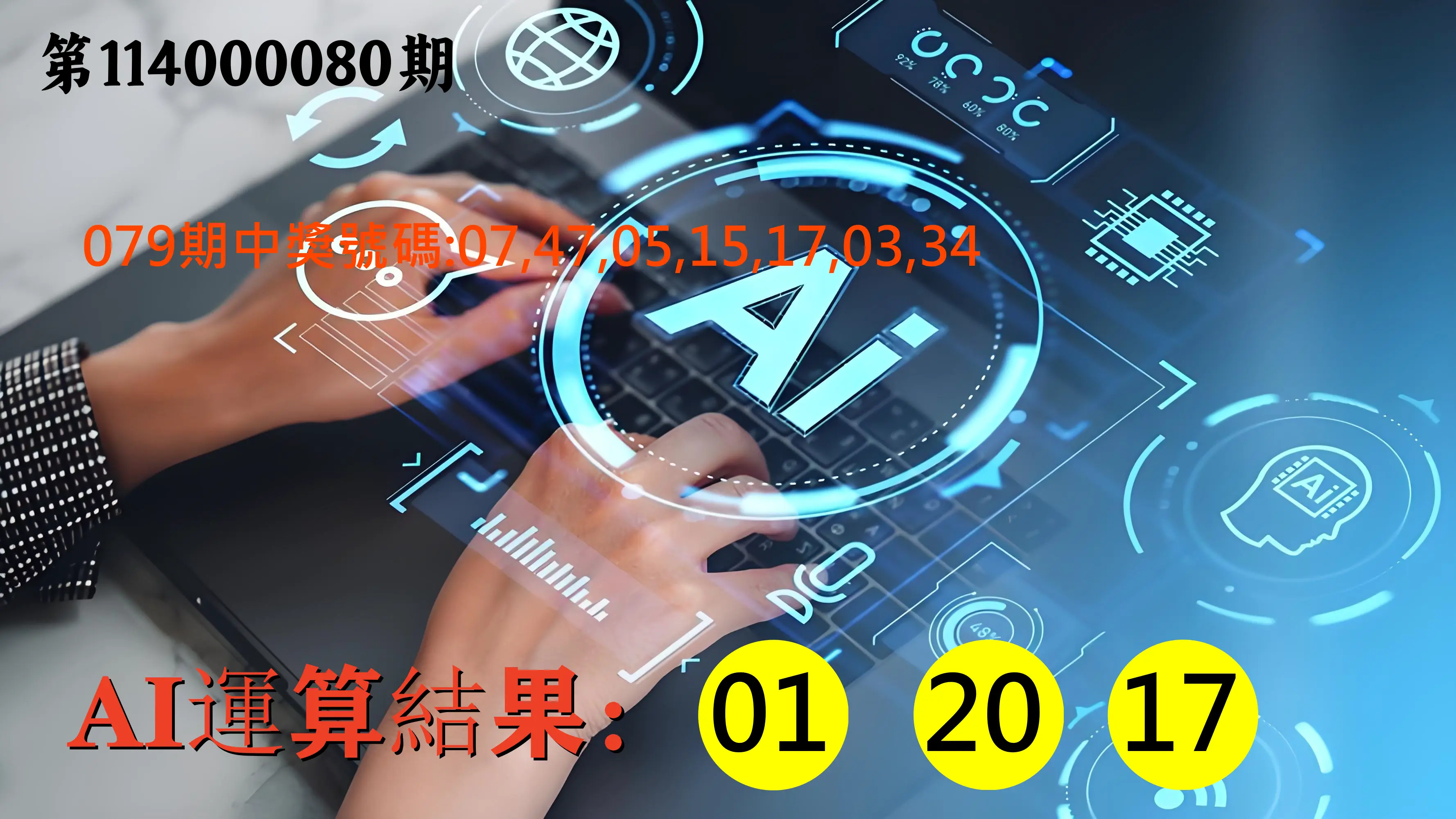 大樂透第114000080期(08/19)AI運算3膽號