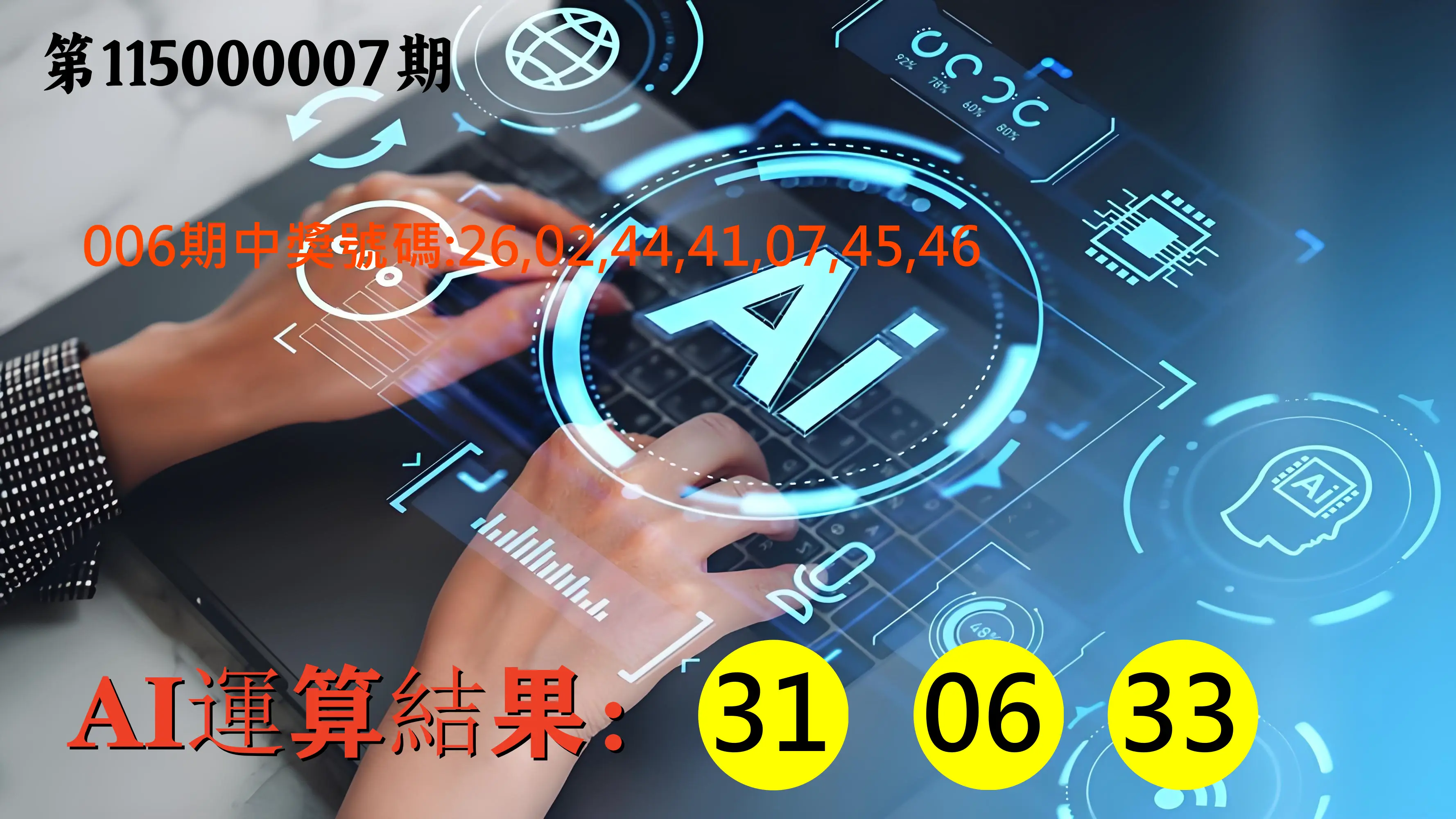 大樂透第115000007期(01/23)AI運算3膽號