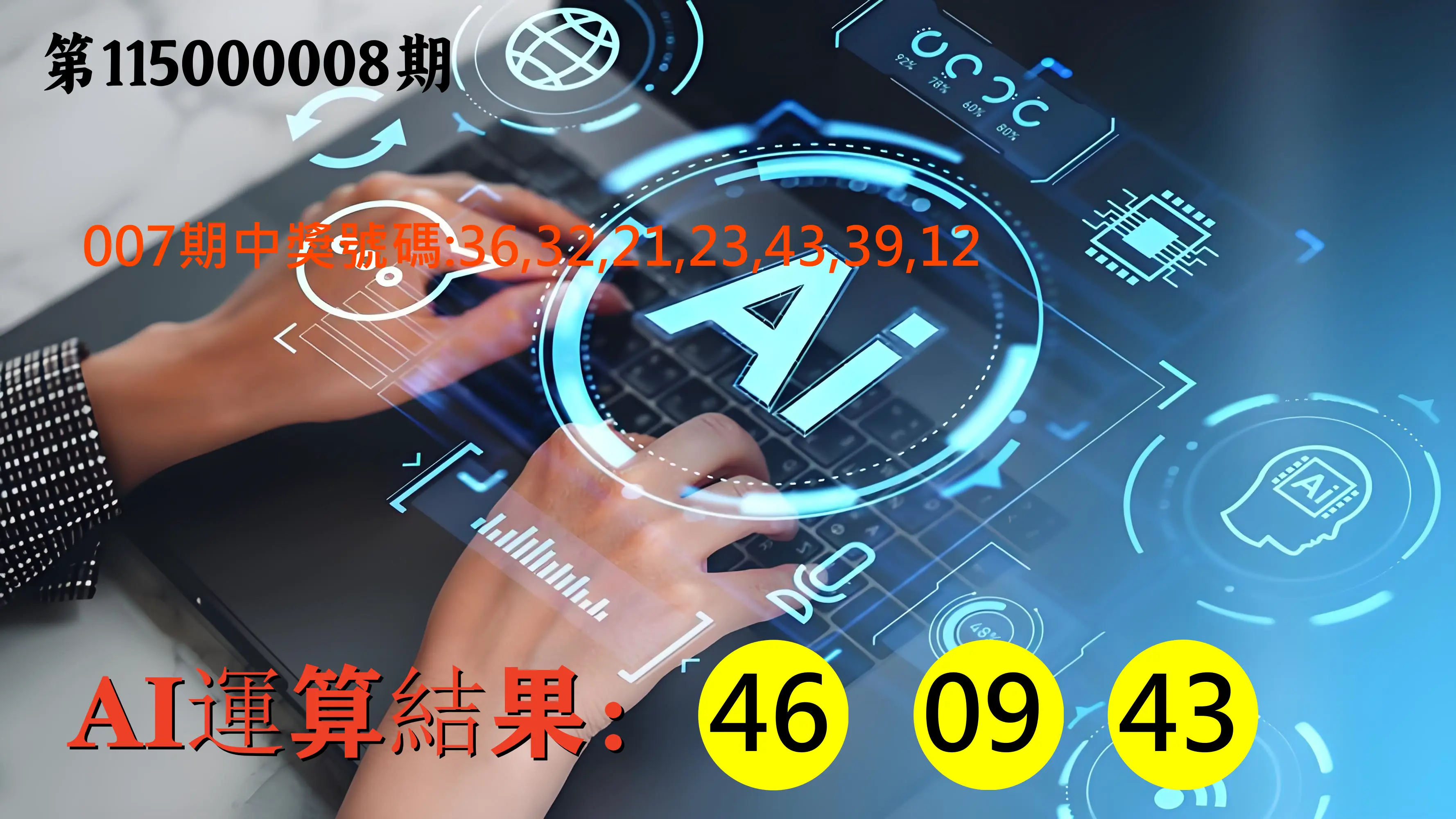 大樂透第115000008期(01/27)AI運算3膽號