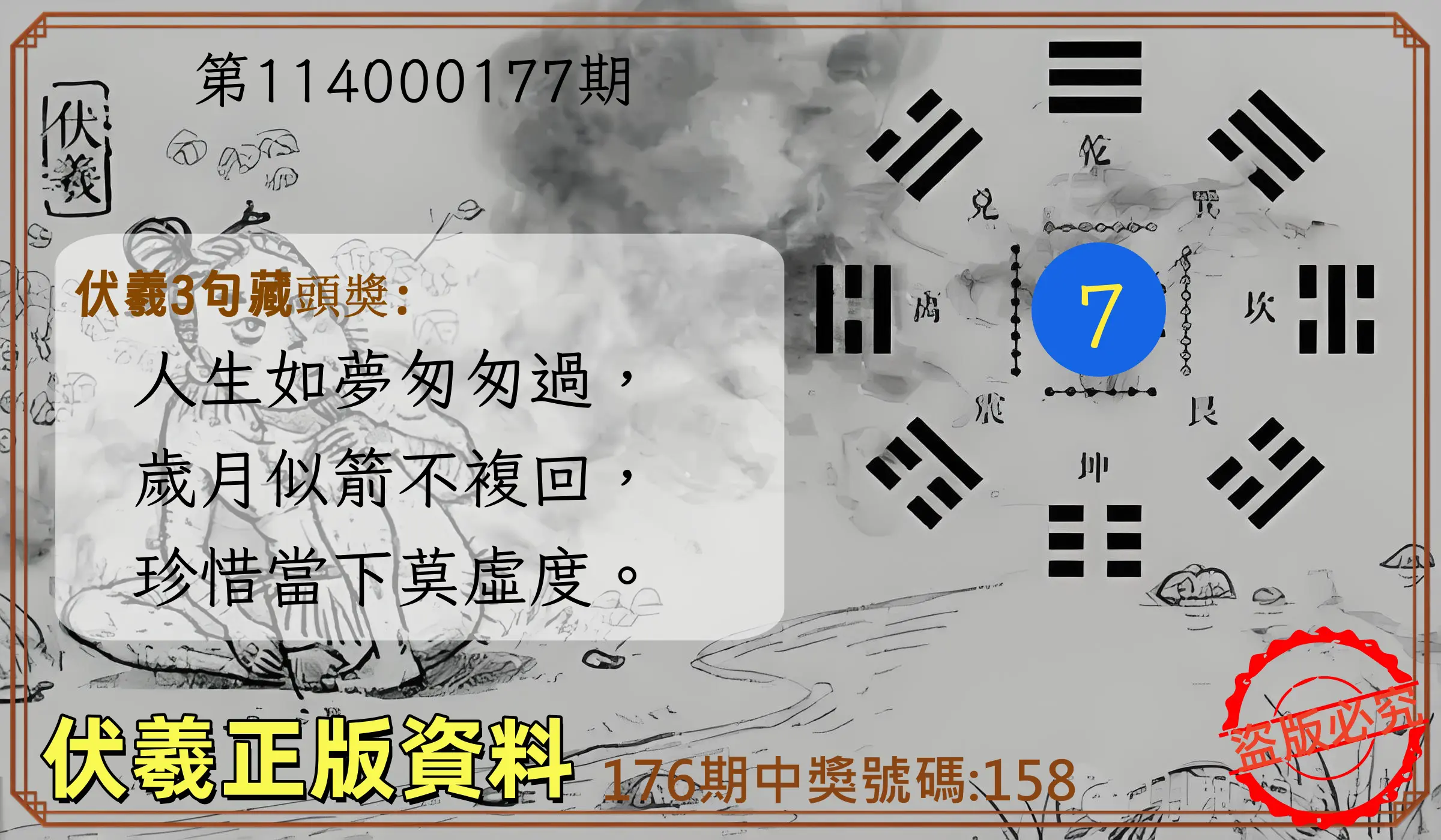 3星彩第114000177期(07/22)伏羲正版資料