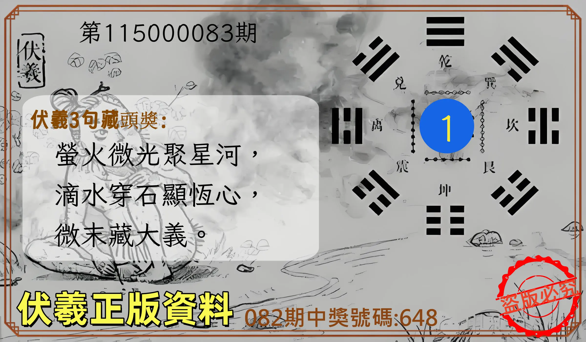 3星彩第115000083期(04/03)伏羲正版資料
