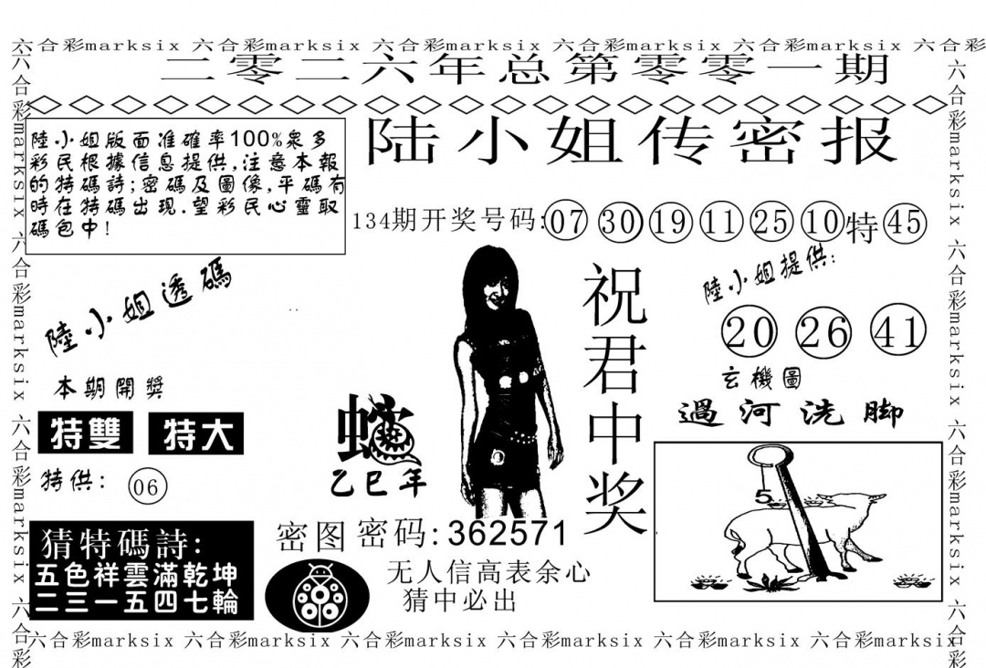 六合彩001期陆小姐传密A(黑白)