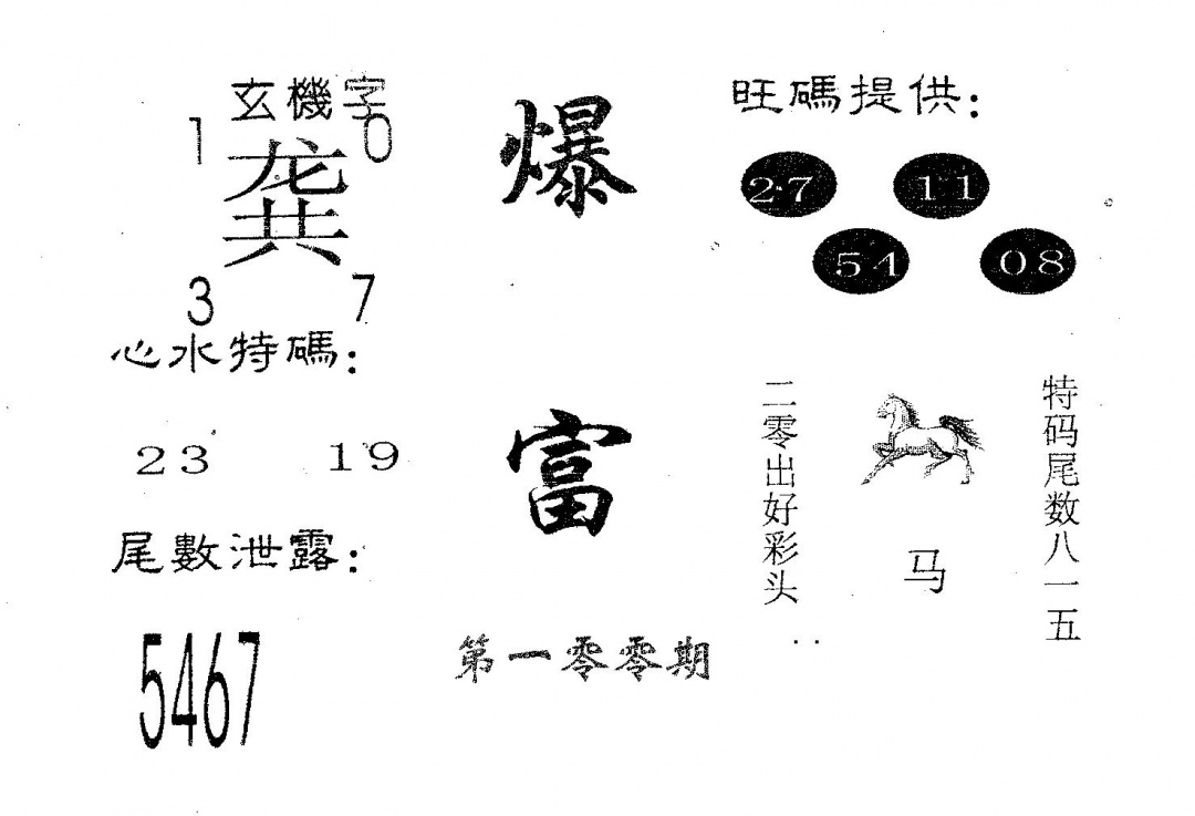 六合彩100期爆富(黑白)