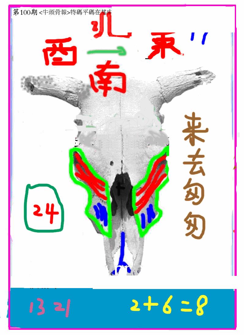 六合彩100期另牛头报(黑白)