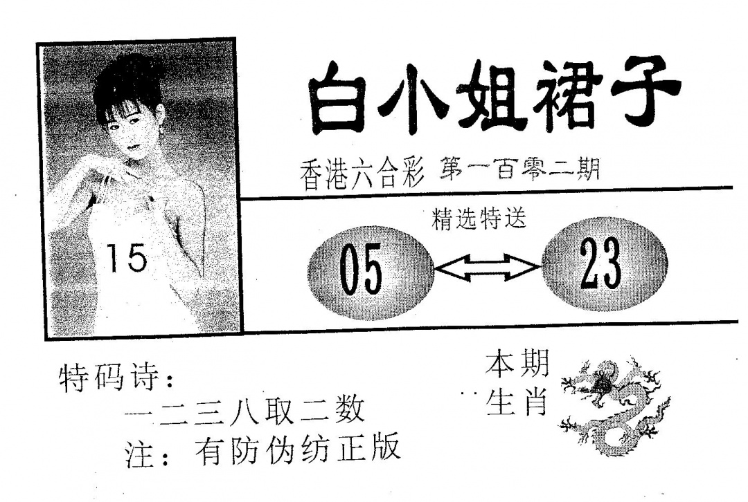 六合彩102期白姐裙子(黑白)