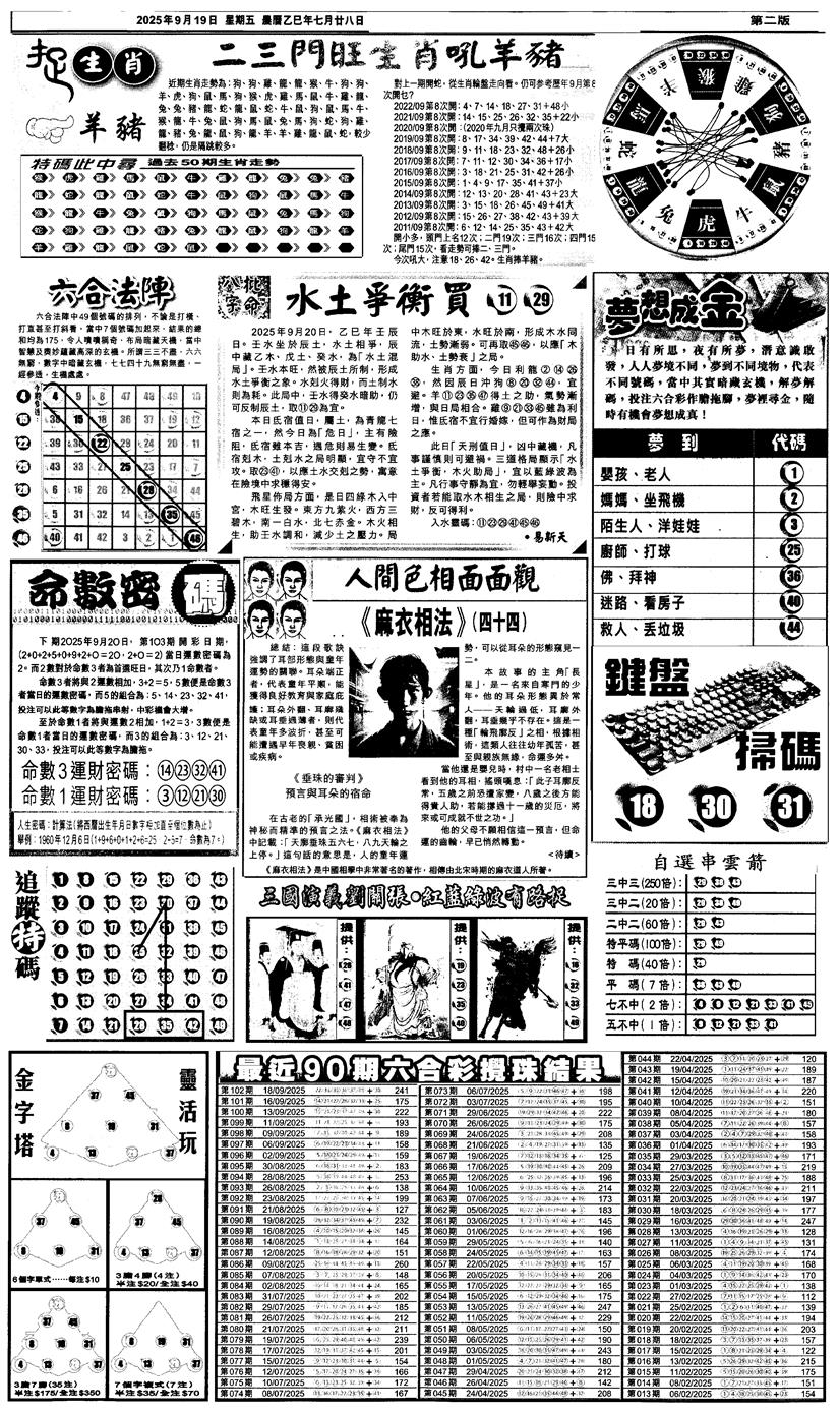 六合彩103期新报跑狗4(黑白)
