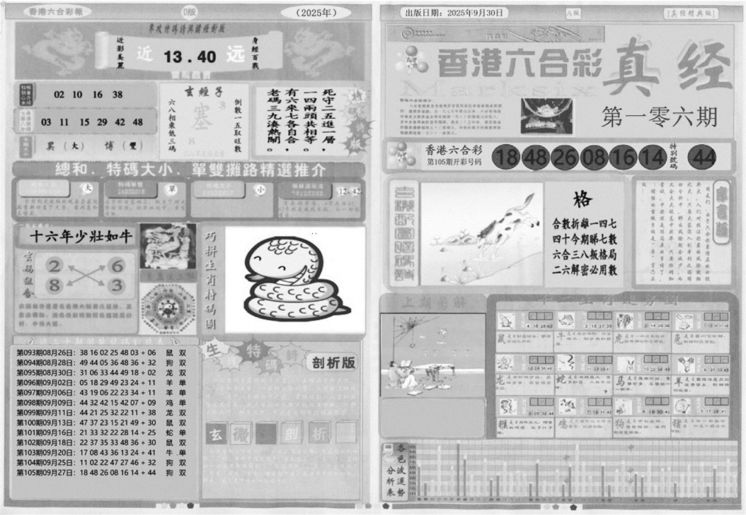 六合彩106期真经A(黑白)