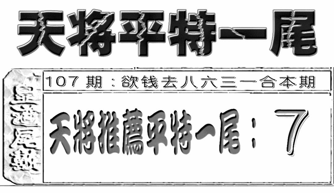 六合彩107期六合聚宝盆(新图)(黑白)