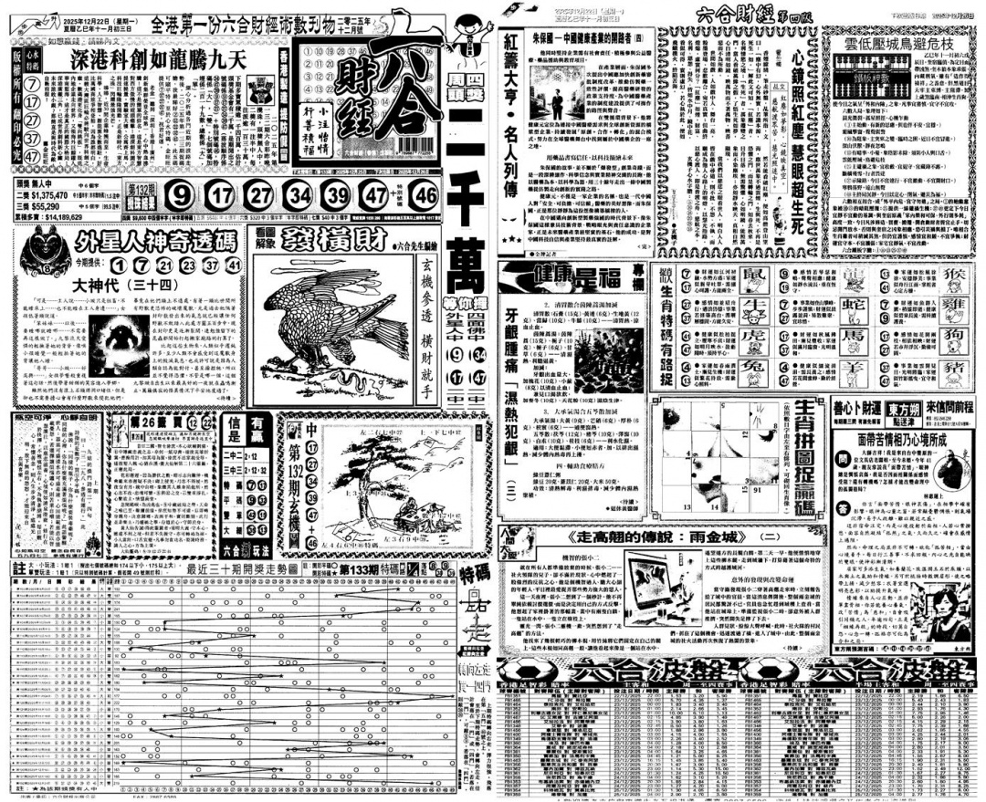 六合彩133期大财经A(黑白)