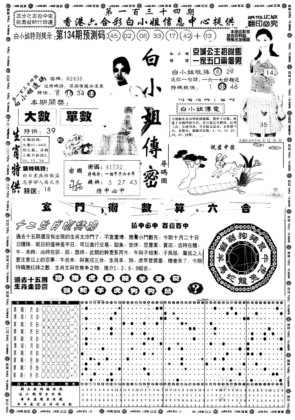 六合彩134期另版白小姐祺袍A(黑白)