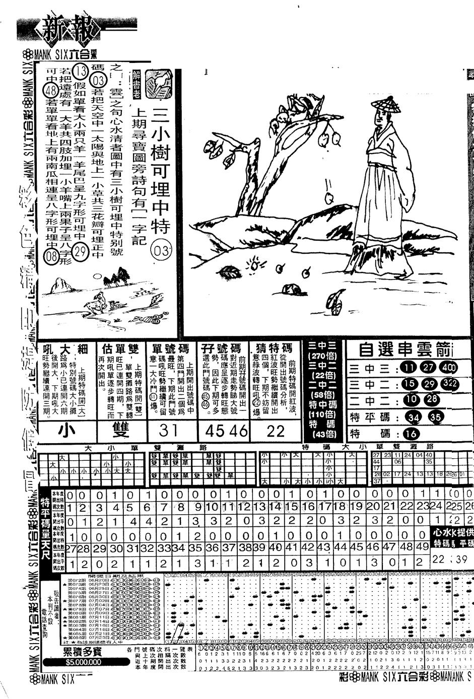 六合彩087期假新报跑狗A(黑白)
