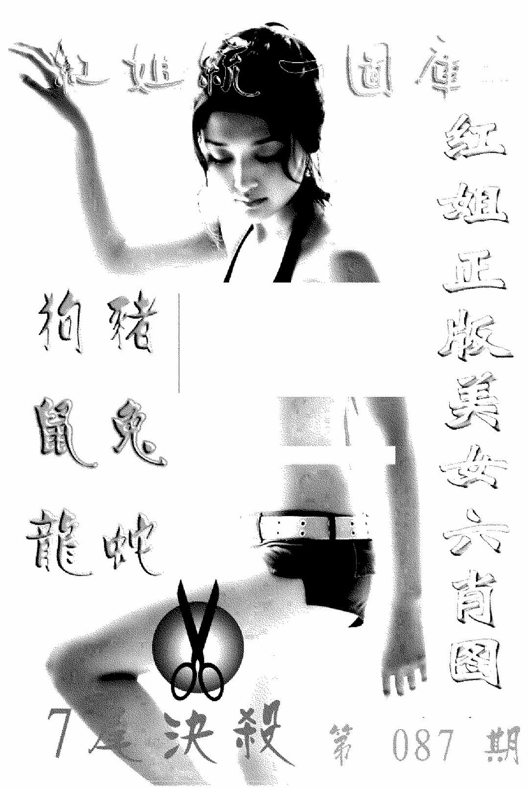 六合彩087期美女六肖报(黑白)