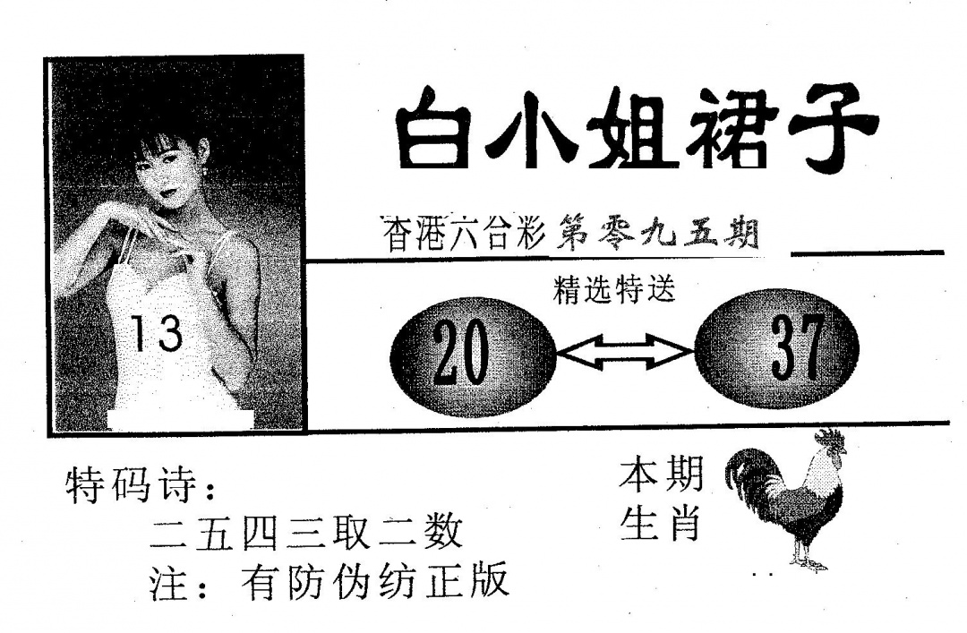 六合彩095期白姐裙子(黑白)