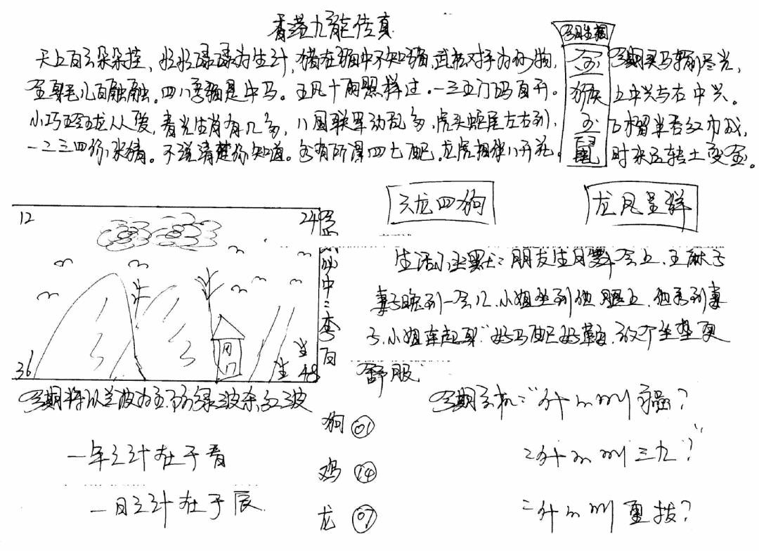 六合彩096期手写九龙内幕B(黑白)