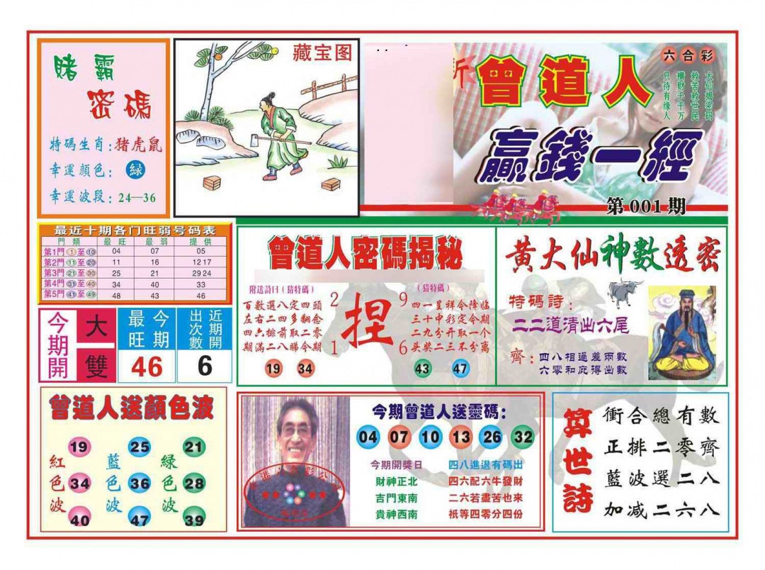 六合彩001期赢钱一经(新图)
