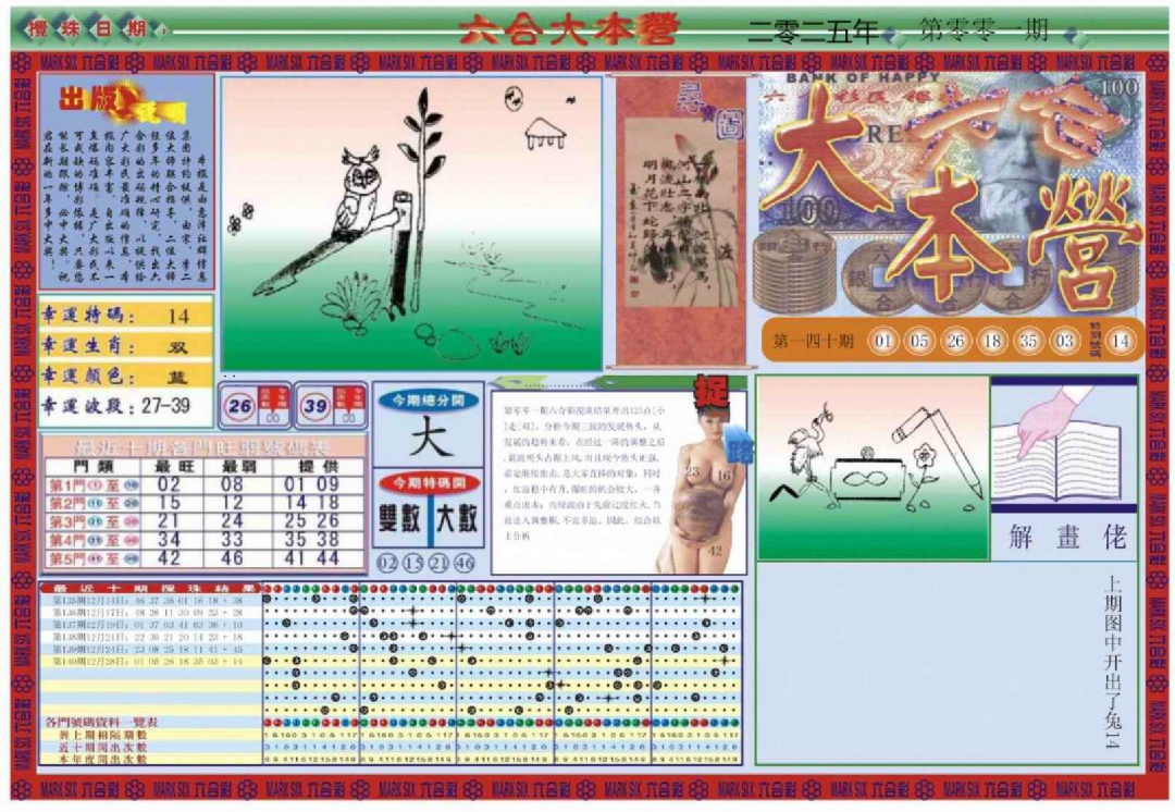 六合彩001期大本营