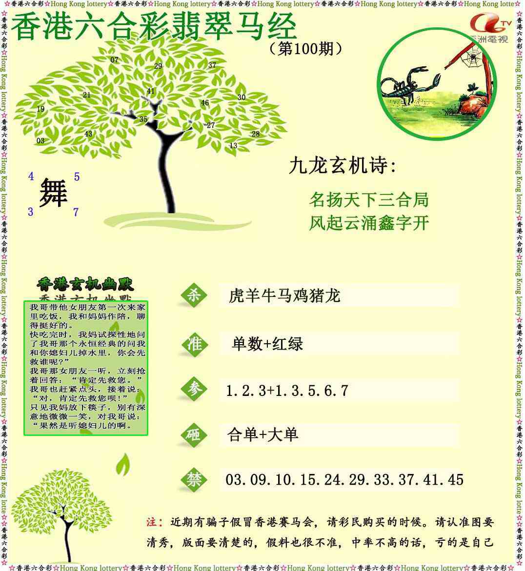 六合彩100期翡翠马经