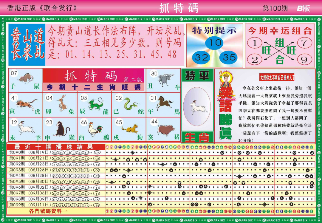 六合彩100期118抓特码B(新图)
