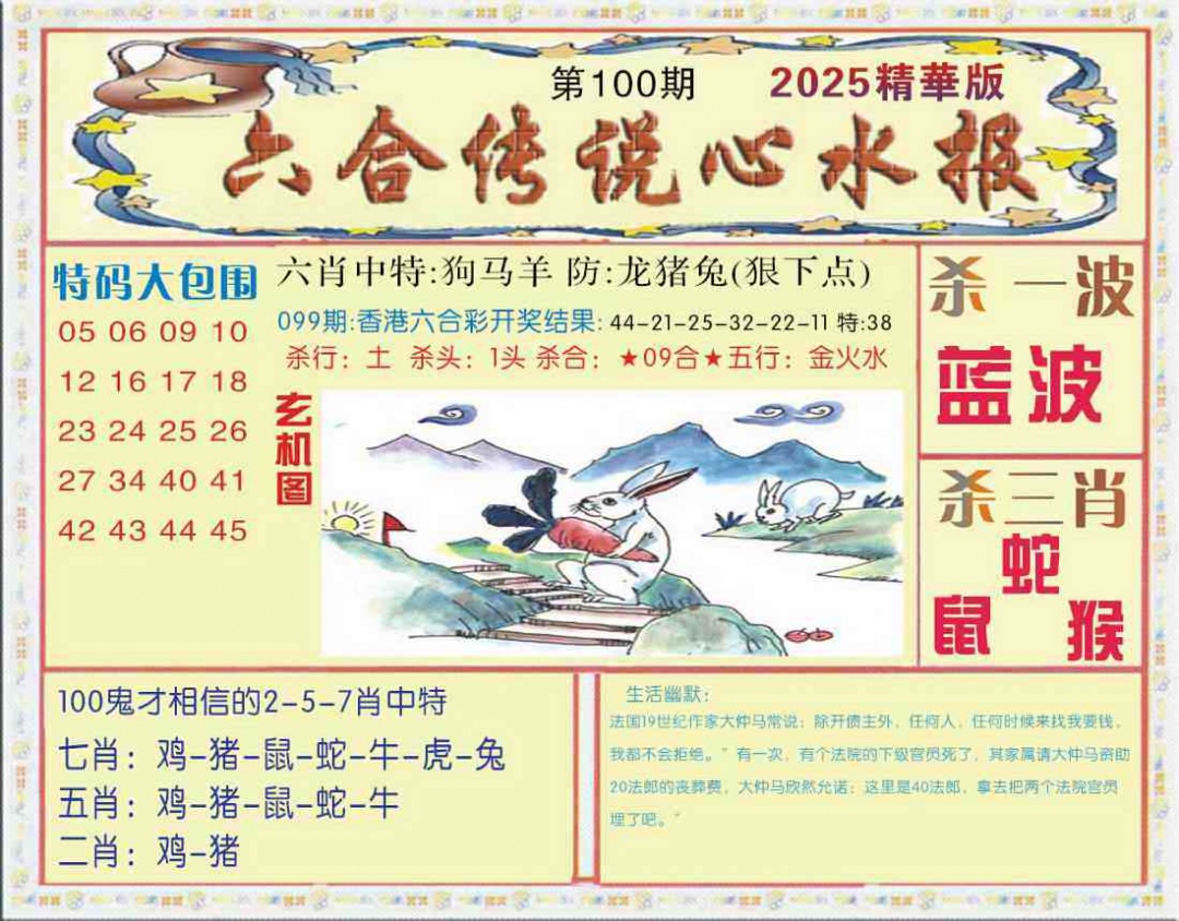 六合彩100期六合传说(心水版)
