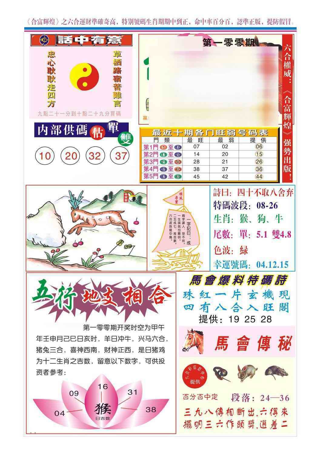 六合彩100期合富辉煌(新图)