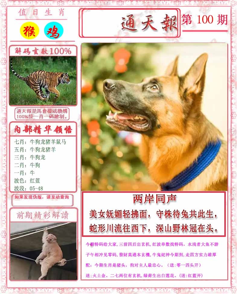六合彩100期马经通天报