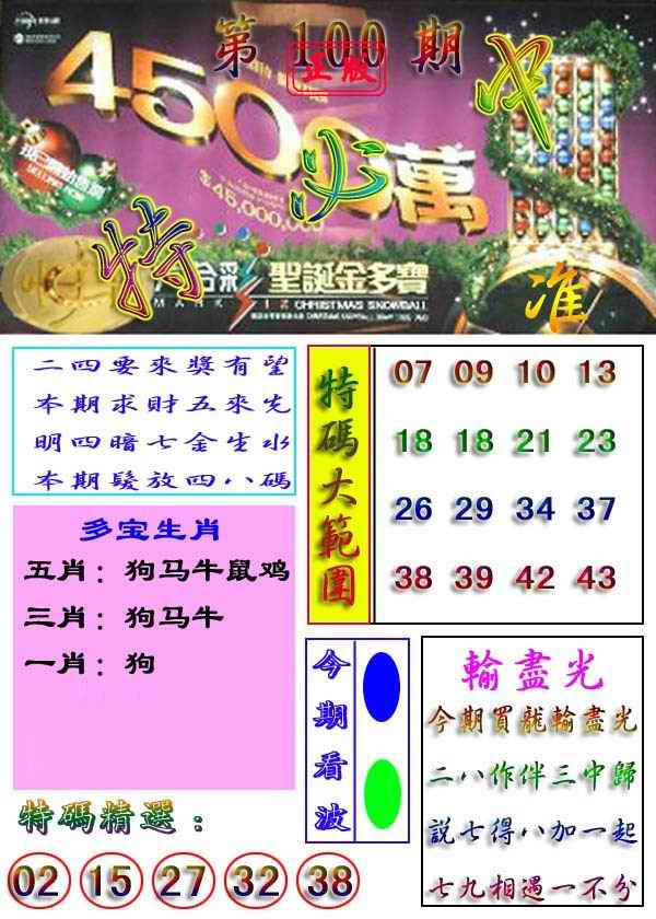 六合彩100期特
