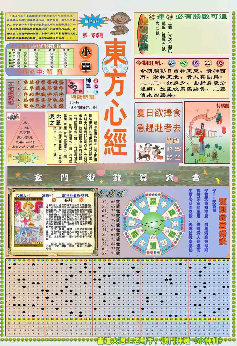 六合彩100期(新版)东方心经A