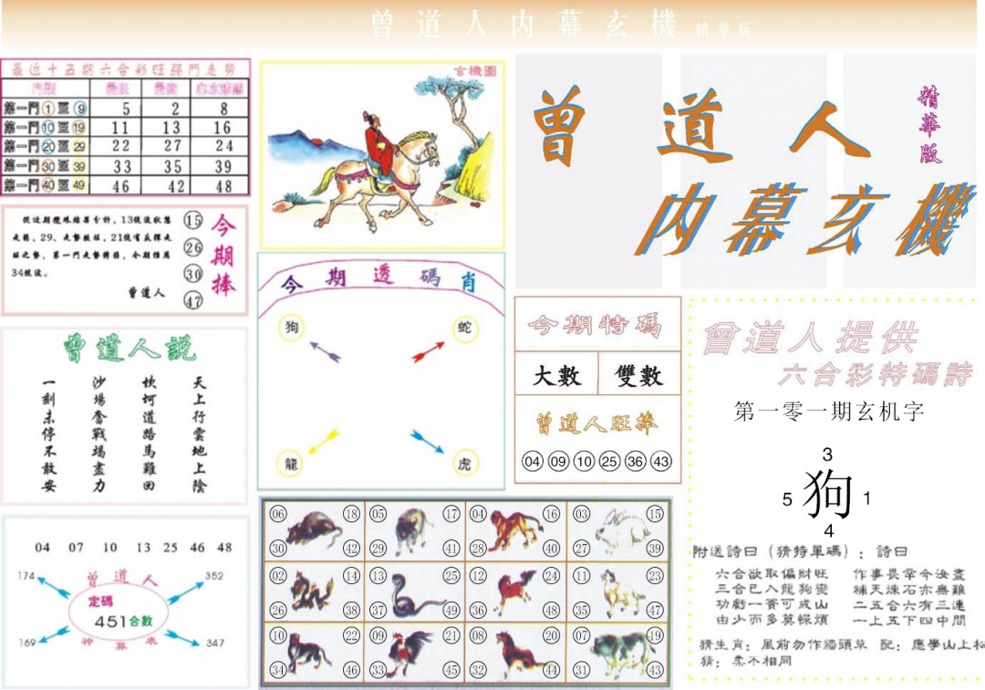 六合彩101期曾道人内幕精华版