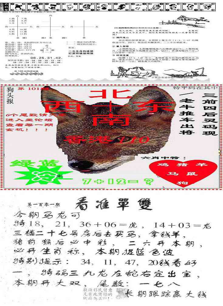 六合彩101期特码内幕B
