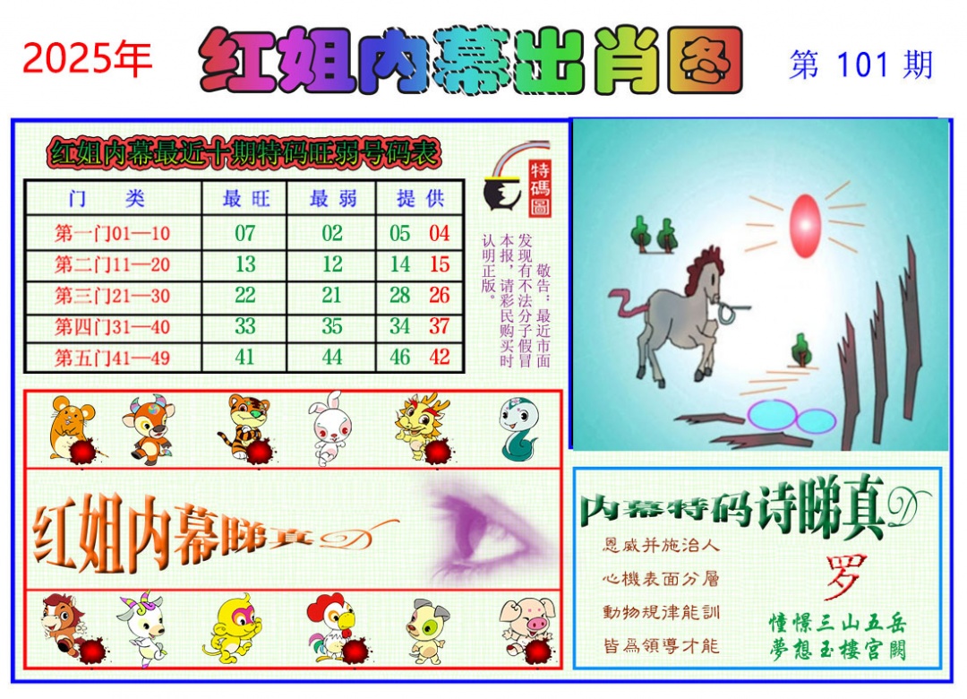 六合彩101期红姐内幕出肖