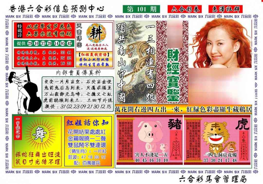 六合彩101期红姐财经宝鉴