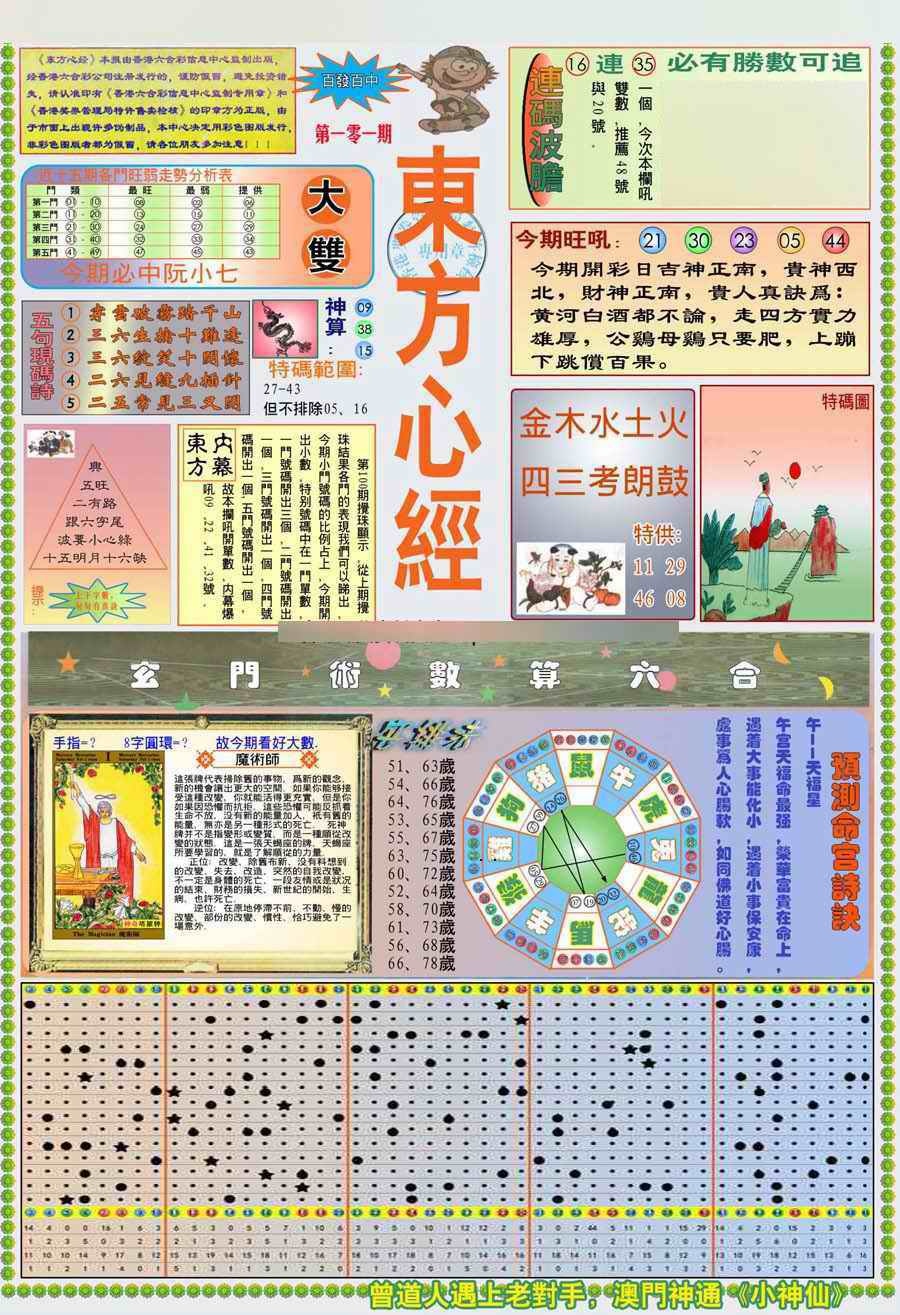 六合彩101期(新版)东方心经A