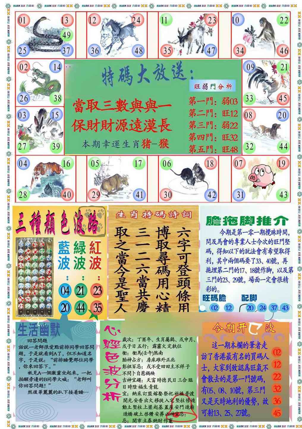 六合彩101期马经心经B(新图推荐)