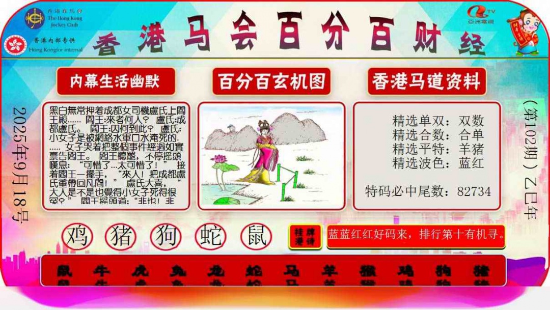 六合彩102期百分百财经