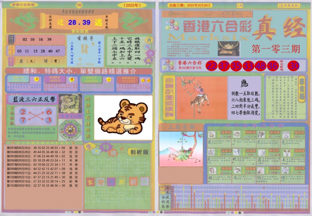 六合彩103期真经A