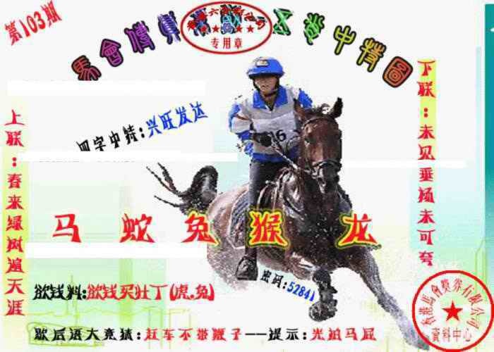 六合彩103期马会传真-五肖料