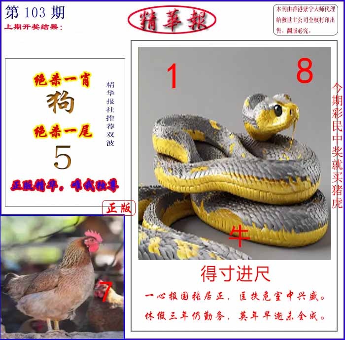 六合彩103期新精华报报