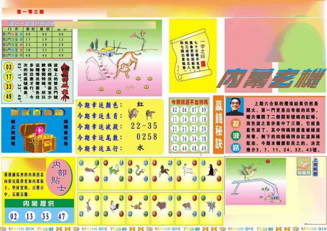 六合彩103期马经内幕A(新图推荐)