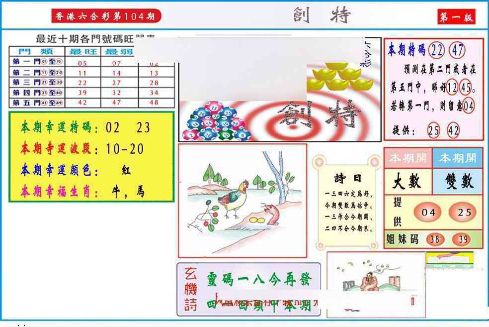 六合彩104期马经创特A(新图推荐)