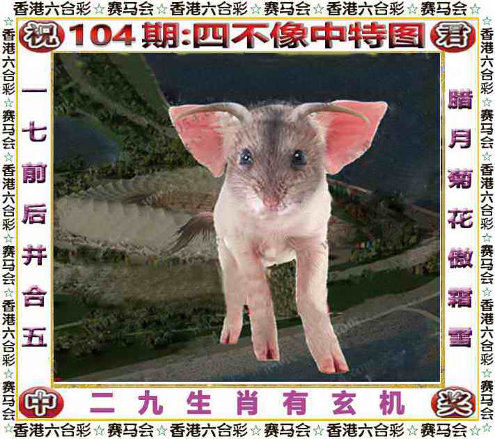 六合彩104期四不像中特图