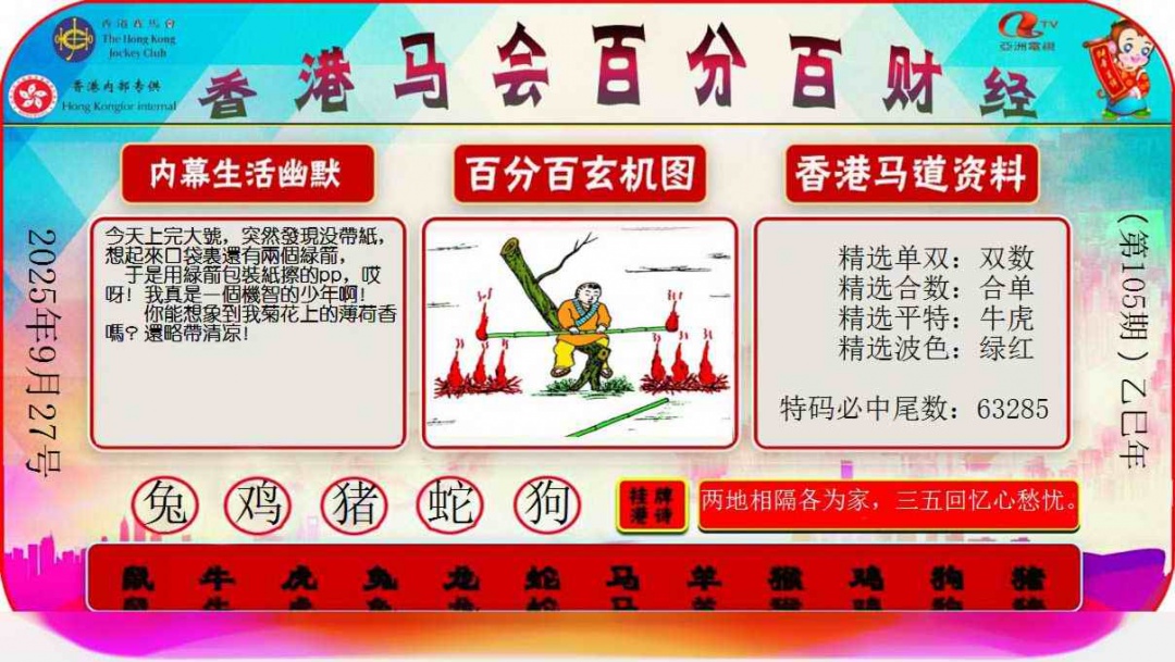 六合彩105期百分百财经