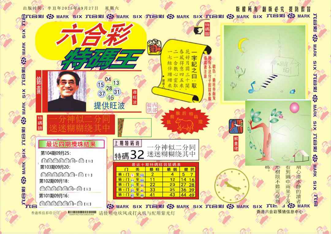 六合彩105期特码王