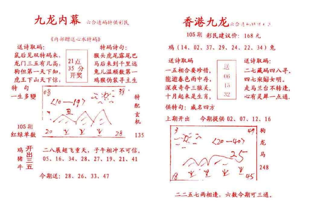六合彩105期九龙内幕
