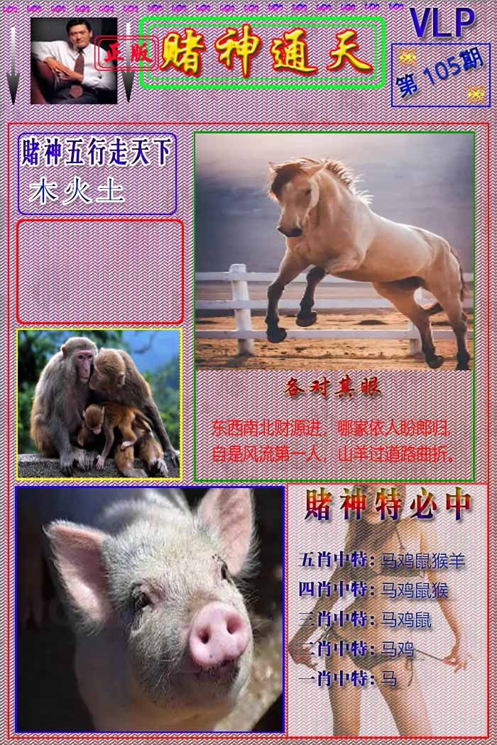 六合彩105期赌神通天报