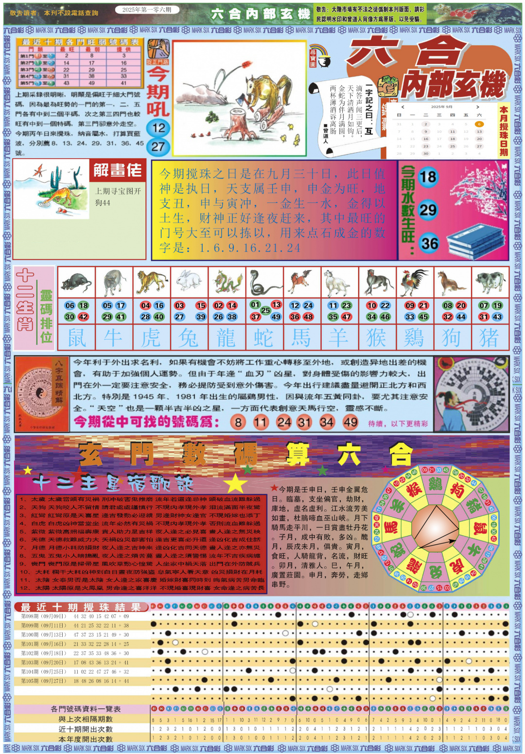 六合彩106期六合内部玄机A