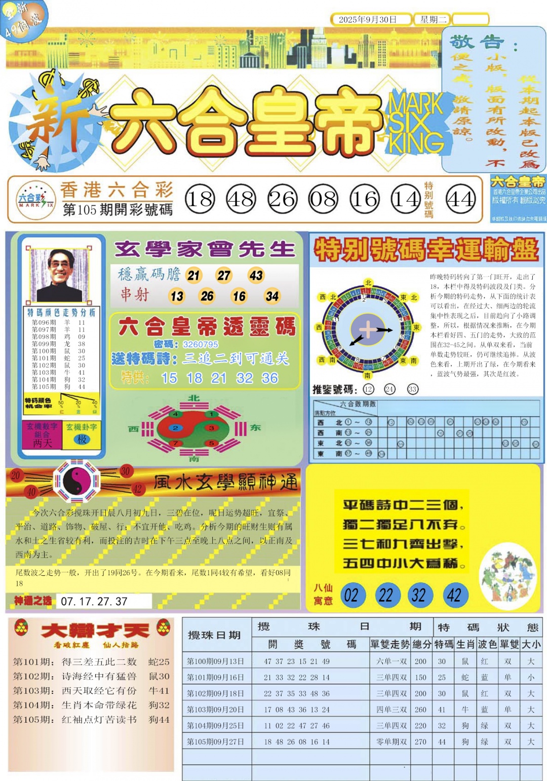 六合彩106期六合皇帝A