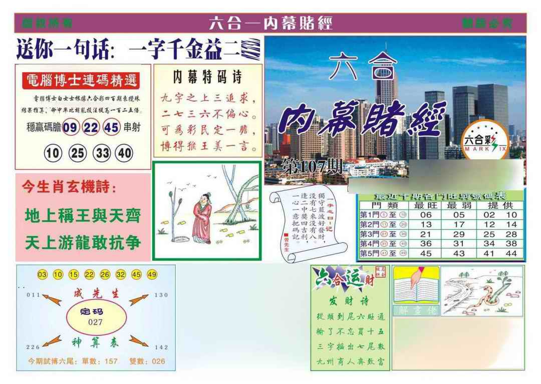 六合彩107期内幕赌经