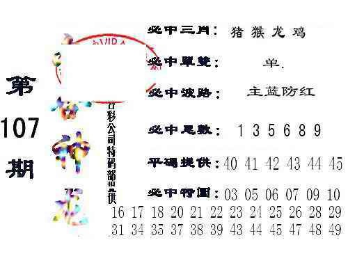 六合彩107期六合神龙
